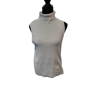 Tommy  Hilfiger Denim | Sparkly Sleeveless Turtleneck Top | Size XL